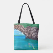snorkelen in het paradijs tote bag (Achterkant)