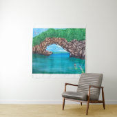 Snorkelen in het Paradise Tapestry Wandkleed (In situ)