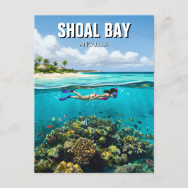 Snorkelen in Shoal Bay Anguilla Reizen Briefkaart