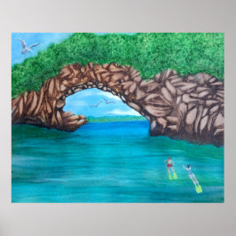 Snorkelen in Wonderland Poster