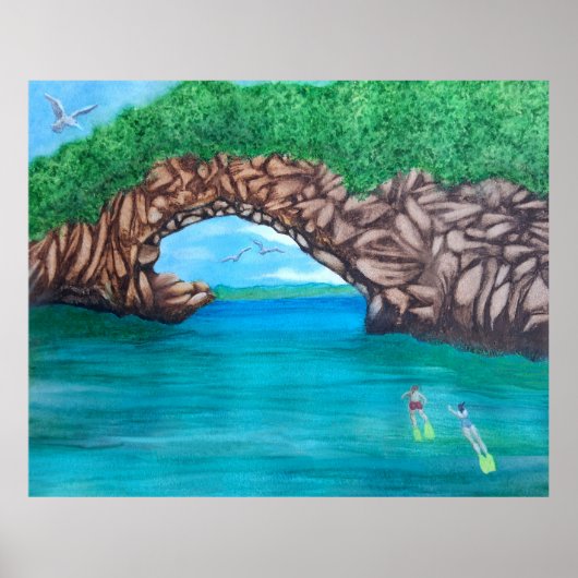 Snorkelen in Wonderland Poster (Voorkant)