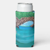 Snorkelen in Wonderland Seltzer Blikjeskoeler (Seltzer Voorkant)