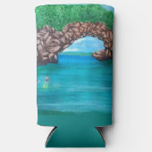 Snorkelen in Wonderland Seltzer Blikjeskoeler (Voorkant)