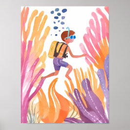 Snorkelen is geweldige poster