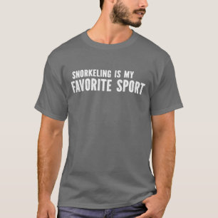 Snorkelen is mijn favoriete sport Snorkelaar Snork T-shirt