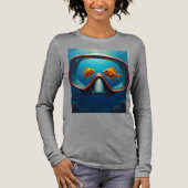 Snorkelen is mijn passie Tri-Blend shirt (Voorkant)