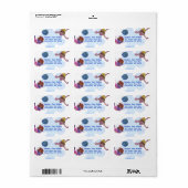 Snorkelen Kinder adreslabel Etiket (Full Sheet)