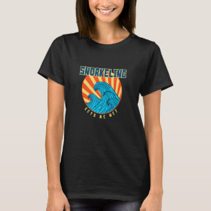 Snorkelen krijgt me nat tropisch sporten zonnig t-shirt