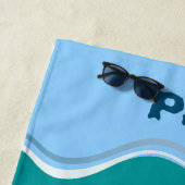 Snorkelen met tropische vis jongen verjaardagsfees strandlaken (In situ)