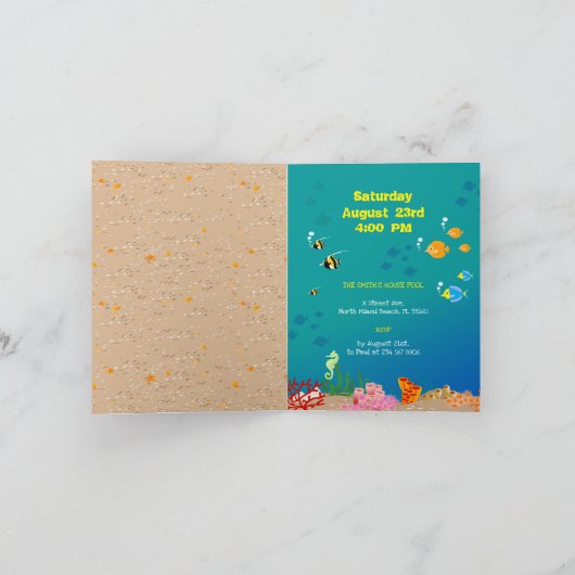 Snorkelen met tropische vissen meisje Verjaardagsf (Binnen)