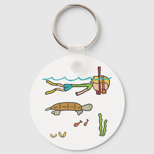 Snorkelen Sleutelhanger (Voorkant)