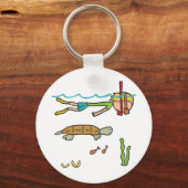 Snorkelen Sleutelhanger (Voorkant)