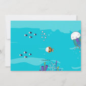 Snorkelen Tweeling Meisjes Uitnodiging (Achterkant)