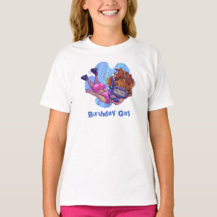 Snorkelen Verjaardagsmeisje Licht T-Shirt