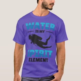 Snorkelen Water Sporten Spirit Element Scuba grapp T-shirt