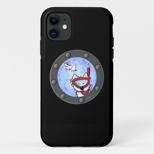 Snorkelen Westies Portal Case-Mate iPhone Case (Achterkant)