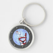 Snorkelen Westies Porthole Sleutelhanger (Voorkant)