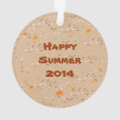 Snorkelend meisje onder het zee ornament (achterkant)