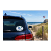 Snorkelende hond Cape Cod-sfeer Sticker