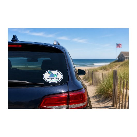 Snorkelende hond Cape Cod-sfeer Sticker