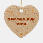 Snorkelende jongen onder het zee keramisch ornament (Achterkant)