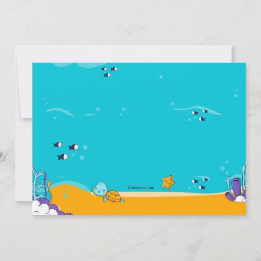 Snorkelende Tweeling Kaart (Achterkant)