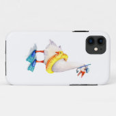 Snorkelende witte gans Case-Mate iPhone case (Achterkant (horizontaal))