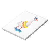 Snorkelende witte gans notitieblok (Linkerzijde)