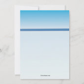 Snorkeler Meisje Uitnodiging (Achterkant)