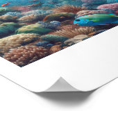 Snorkeler vindt een hemelse plek poster (Hoek)