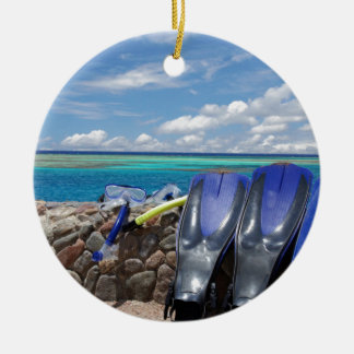 snorkelgereedschap keramisch ornament