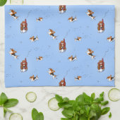 Snorkeling Basset Hounds Kitchen Towel Theedoek (Gevouwen)