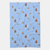 Snorkeling Basset Hounds Kitchen Towel Theedoek (Verticaal)