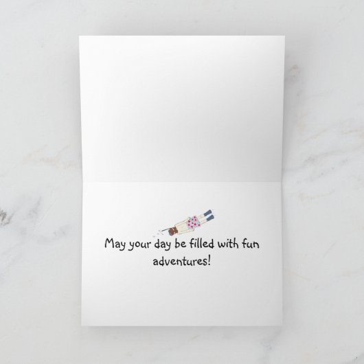 Snorkeling Birthday Kaart (Binnen)