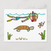 Snorkeling Briefkaart (Voorkant)