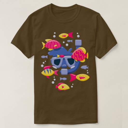Snorkeling Colorful Fishes T-shirt (Design voorkant)