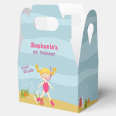 Snorkeling Girl Beach Party Bedankdoosjes (Geopend)