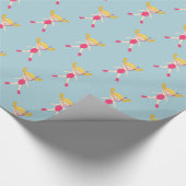 Snorkeling Girl Beach Party Cadeaupapier (Hoek)