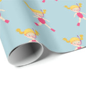 Snorkeling Girl Beach Party Cadeaupapier (Rol Hoek)