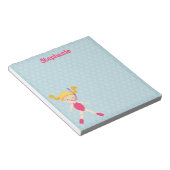 Snorkeling Girl Beach Party Notitieblok (Schuin)