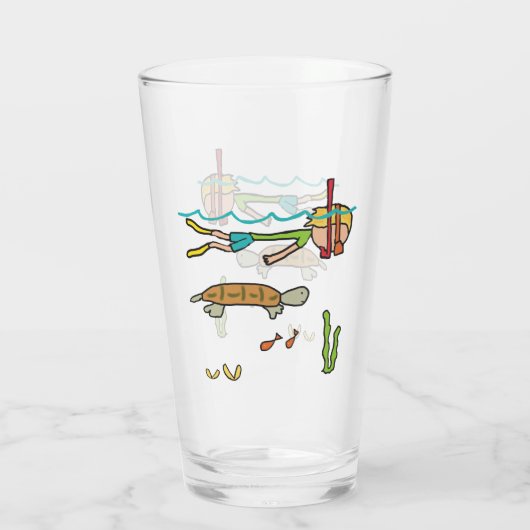 Snorkeling Glas (Achterkant)