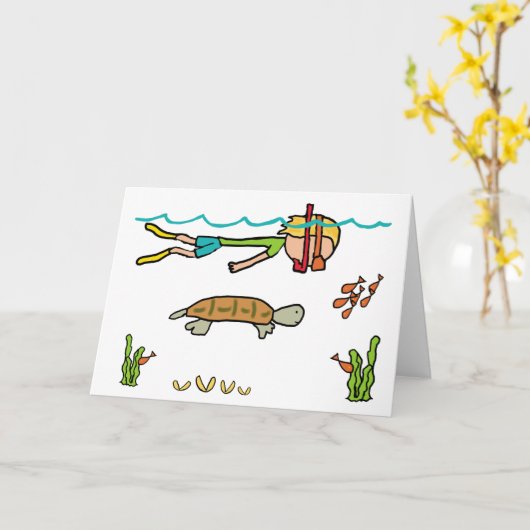 Snorkeling Kaart (Gele Bloem)