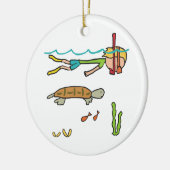 Snorkeling Keramisch Ornament (Links)