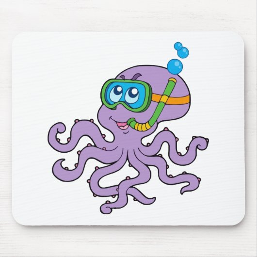 Snorkeling Octopus Muismat (Voorkant)