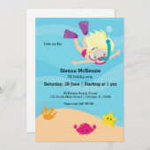 Snorkeling party kaart (Voorkant / Achterkant)