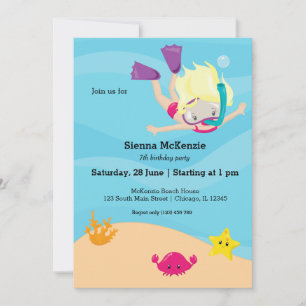 Snorkeling party kaart