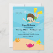 Snorkeling party kaart (Voorkant)