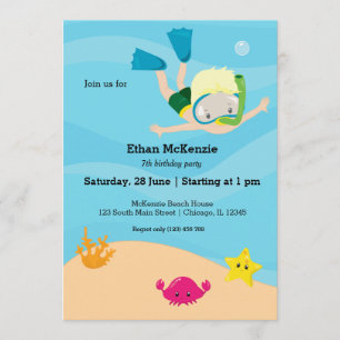 Snorkeling party kaart