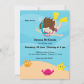 Snorkeling party kaart (Voorkant)