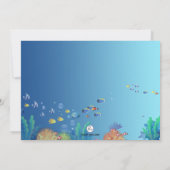 Snorkeling Tots Birthday Party Invitation Kaart (Achterkant)